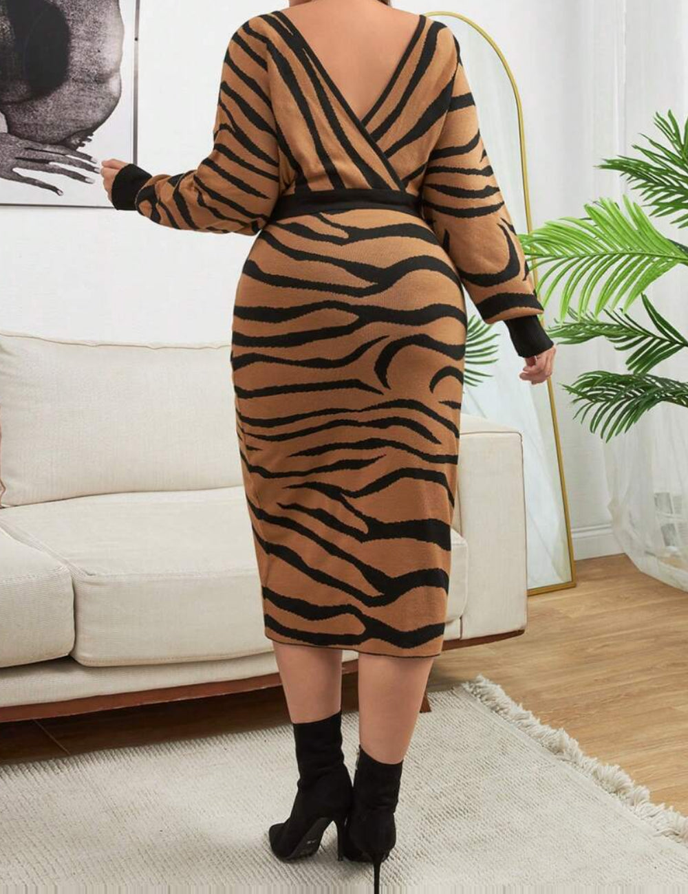 Rochie tricotată Shein, mix culori