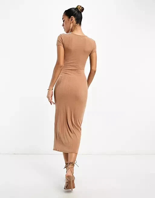 ASOS midi ruha, barna