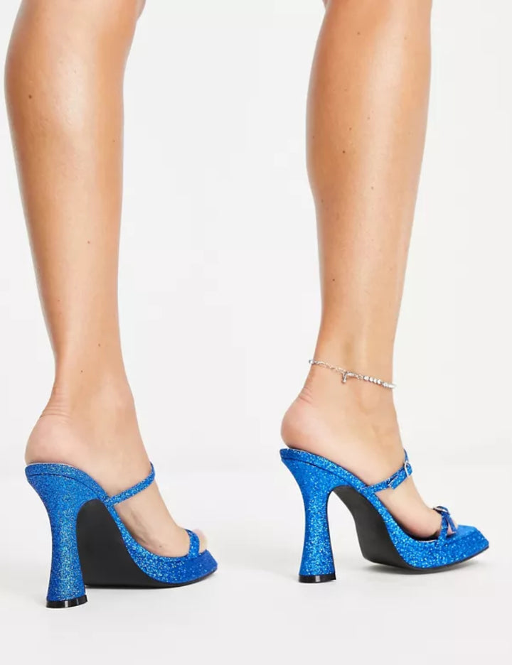 Topshop magassarkú klumpa, kék