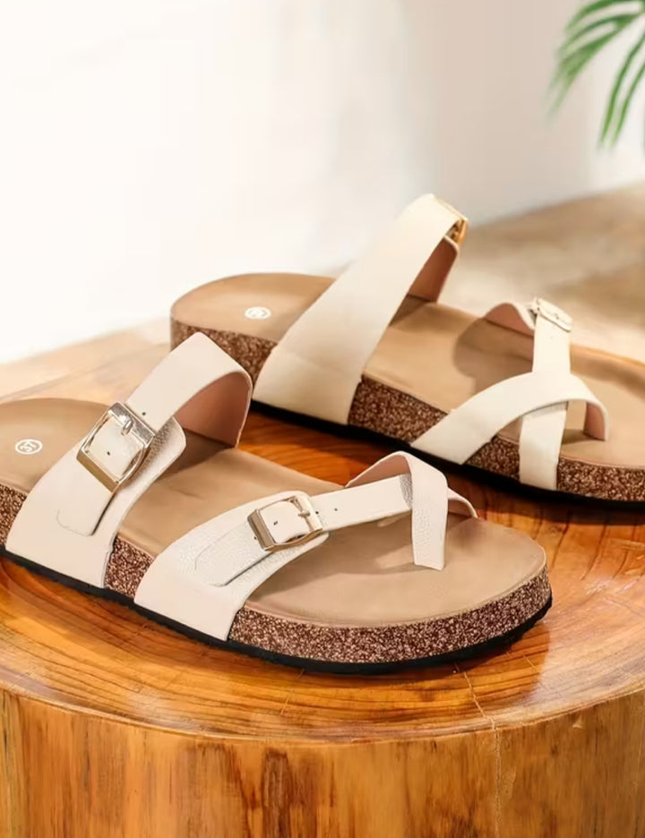 Shein clogs, beige