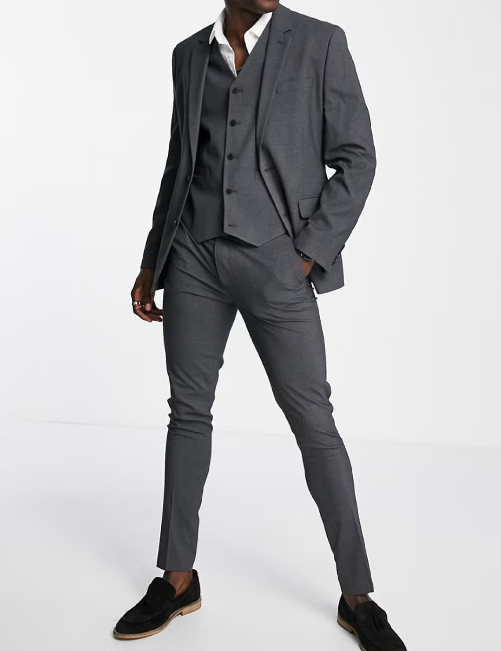 ASOS blézer, sötétszürke