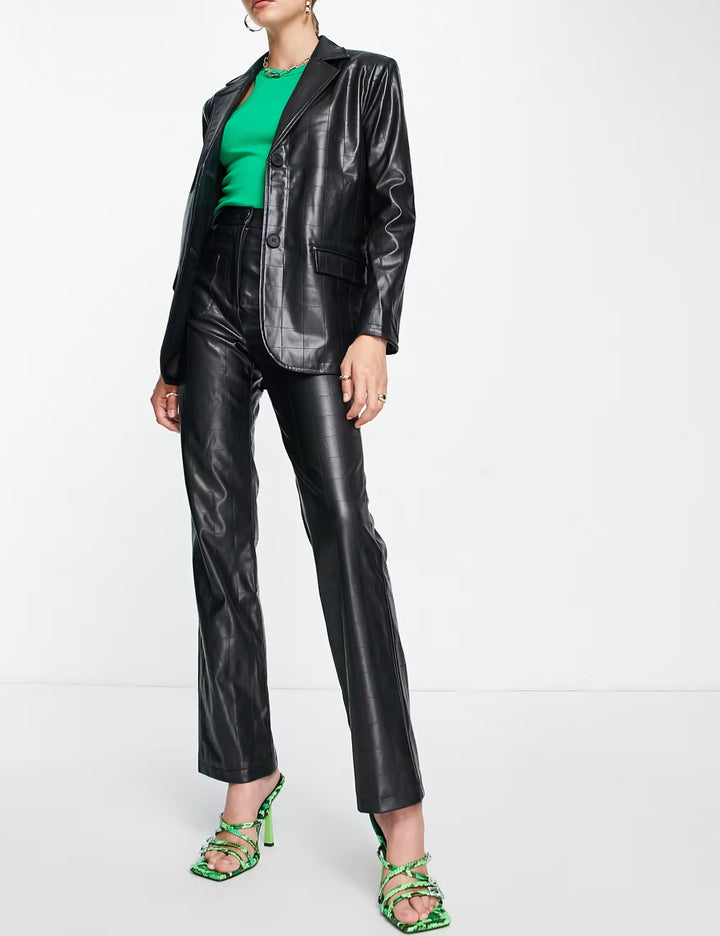 Sacou imitație de piele 4th & Reckless, negru