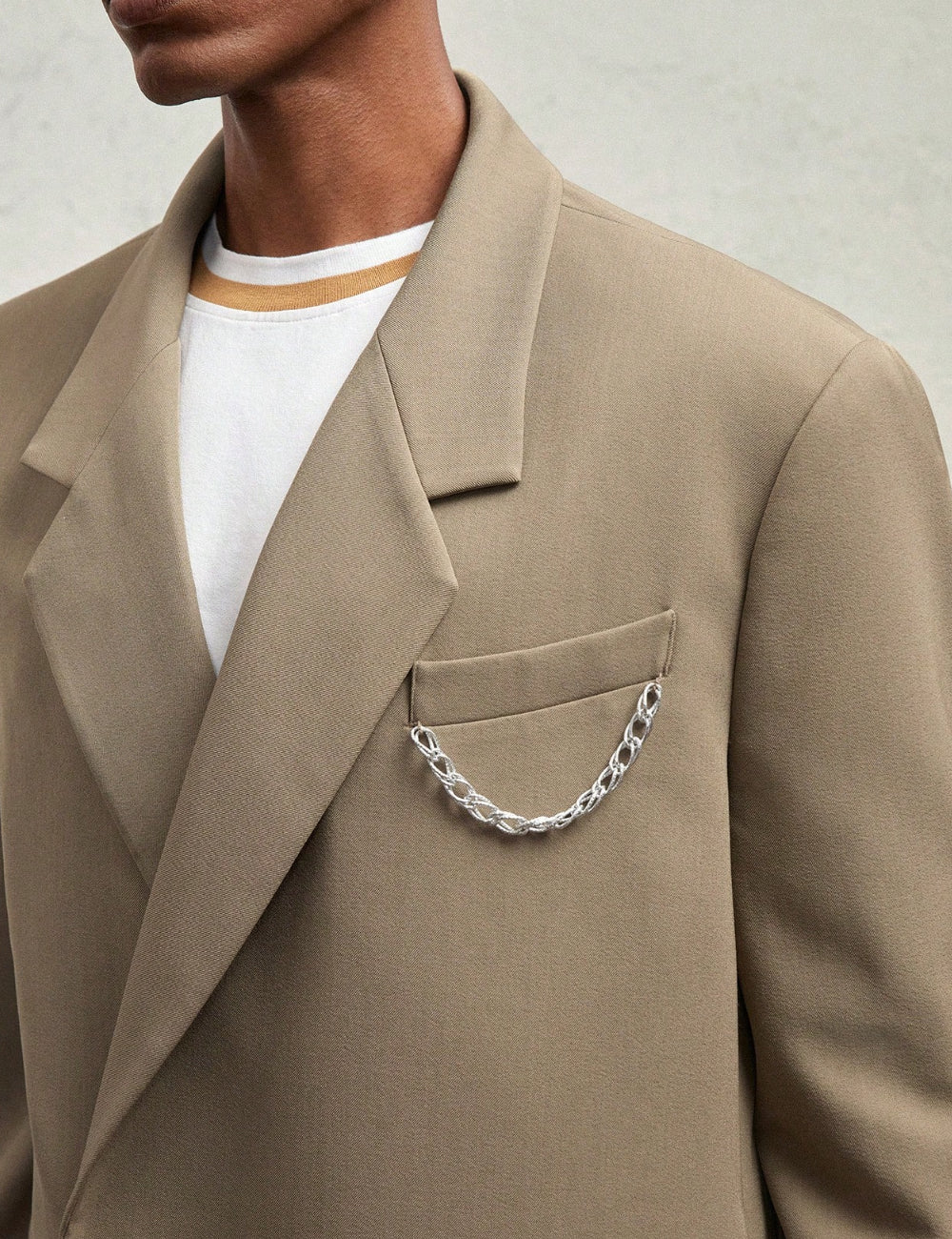 Shein MANFINITY blézer, bézs