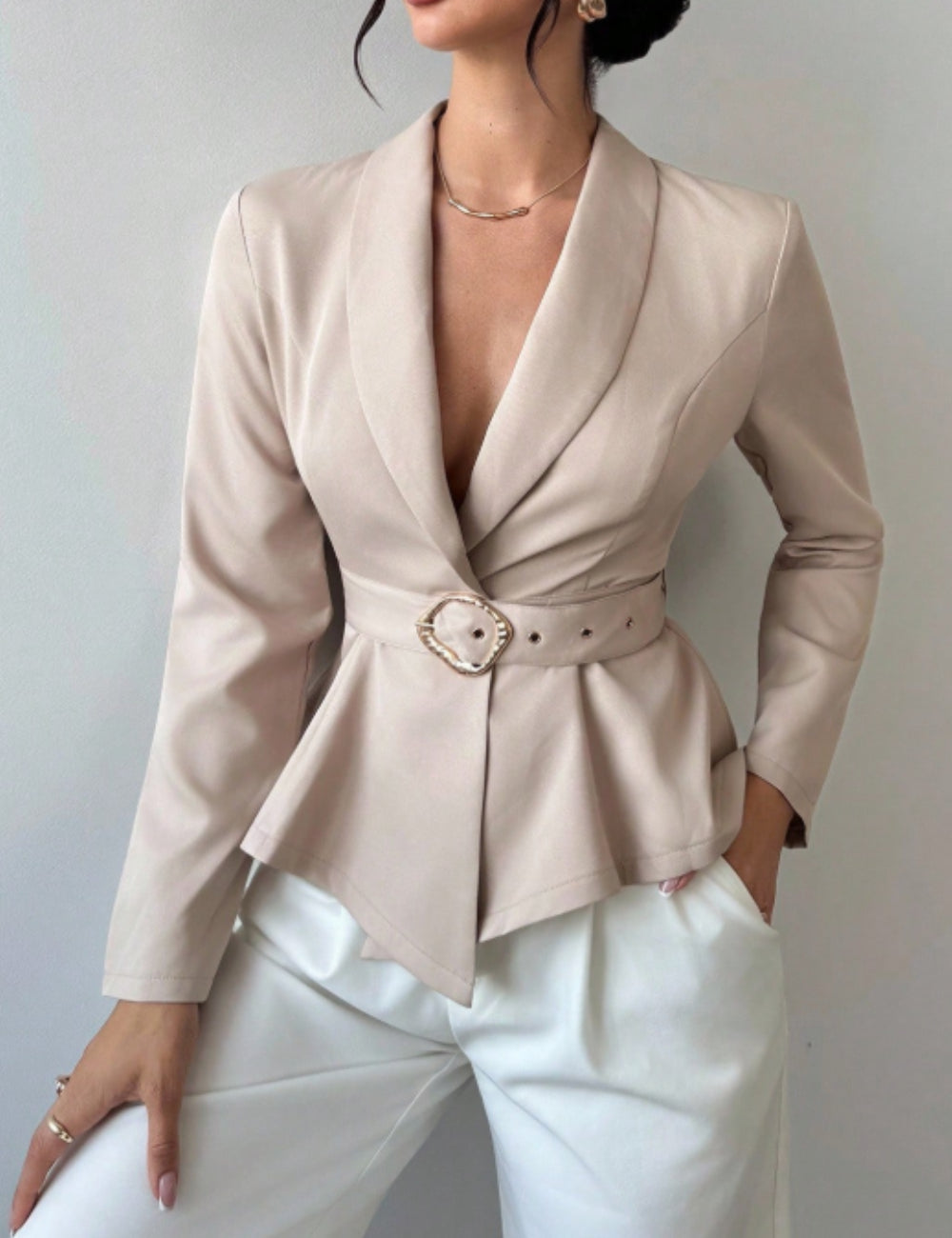 Shein blazer, bézs