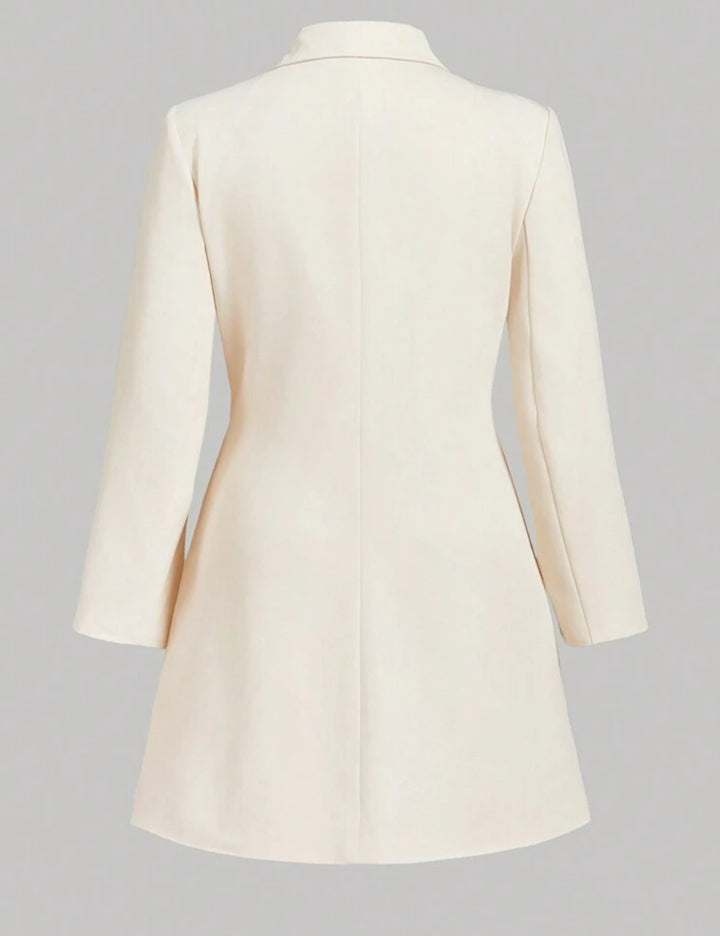 Shein Curve+ Blazer, Cream
