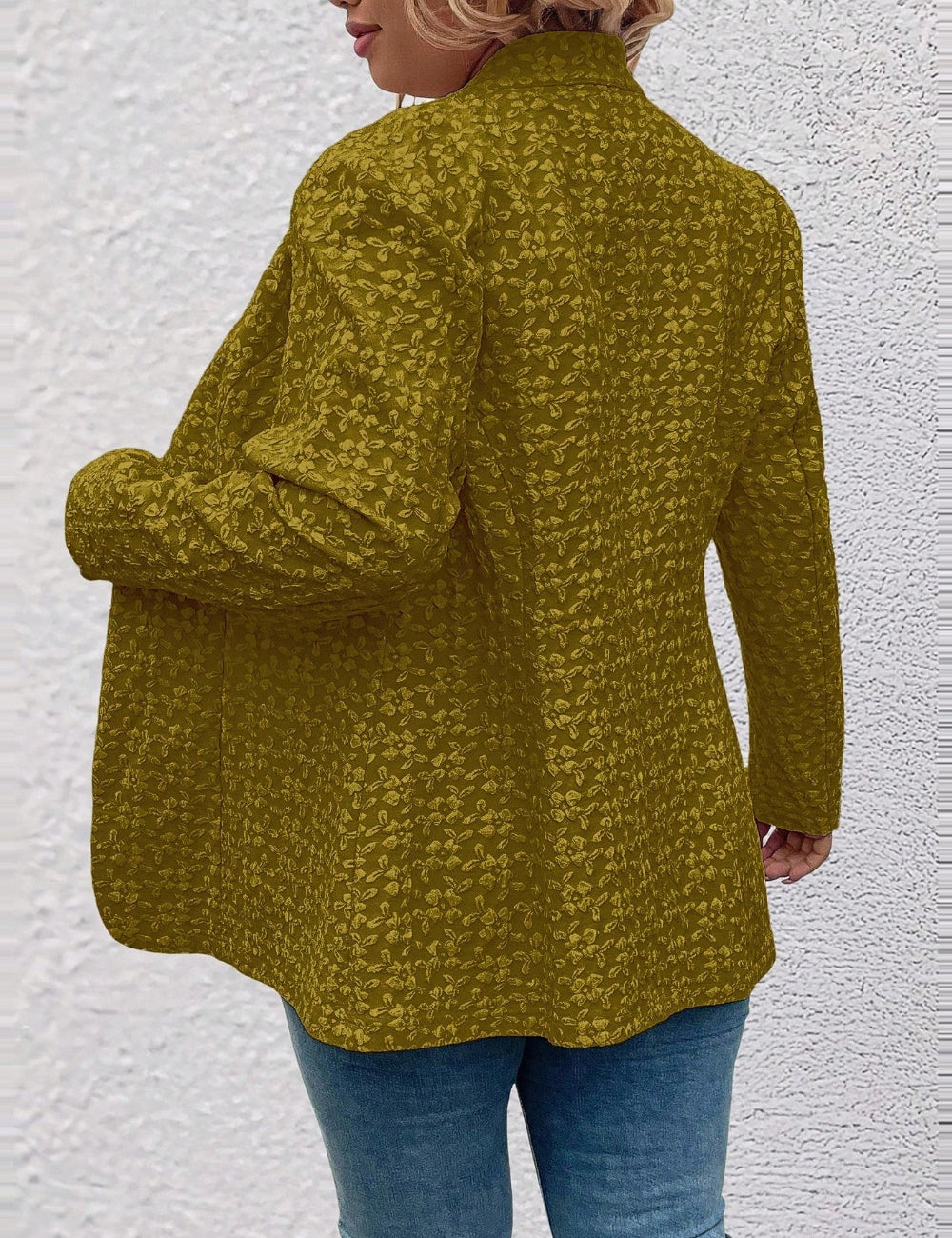 Shein Curve+ zakó, khaki