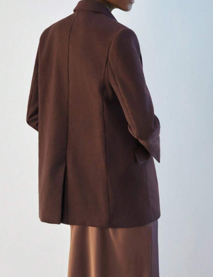 Shein blézer, barna