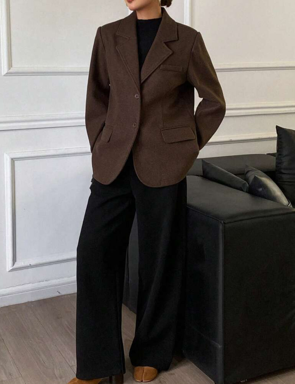 Shein zakó, barna