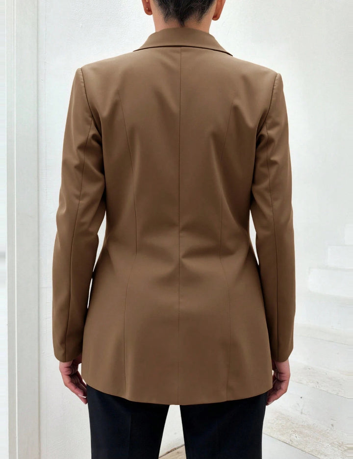 Shein blézer, barna