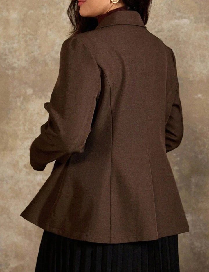 Shein Curve+ zakó, barna