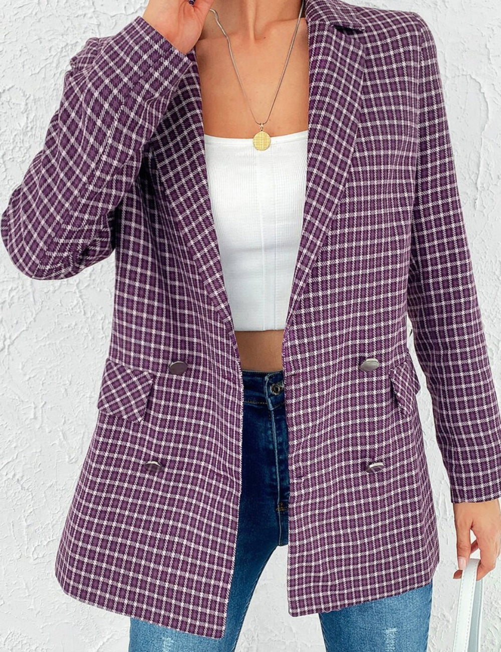 Shein blézer, lila