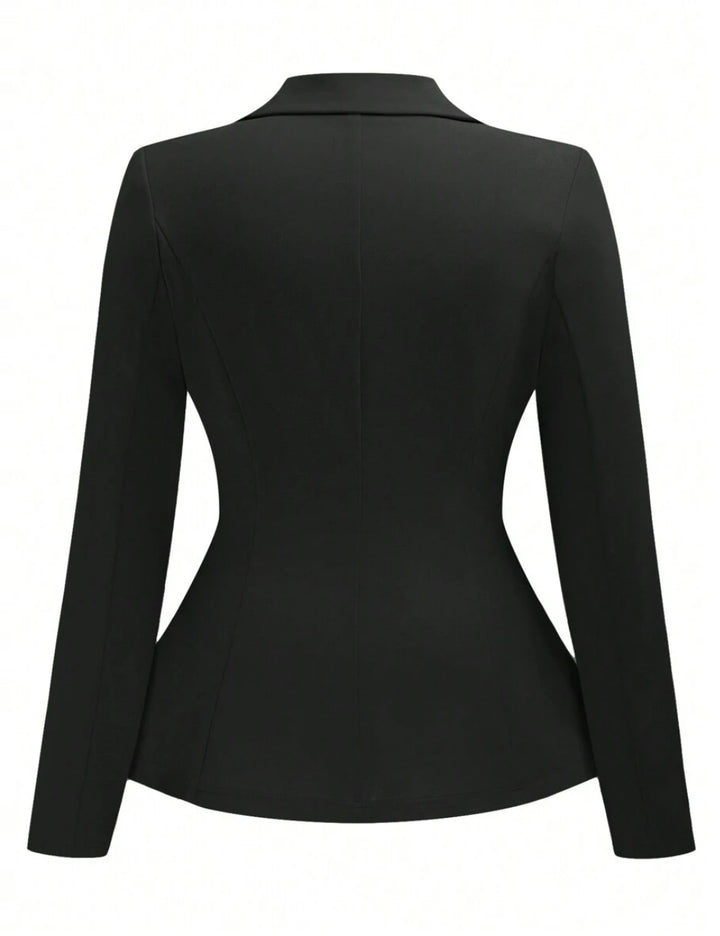 Shein Curve+ zakó, fekete