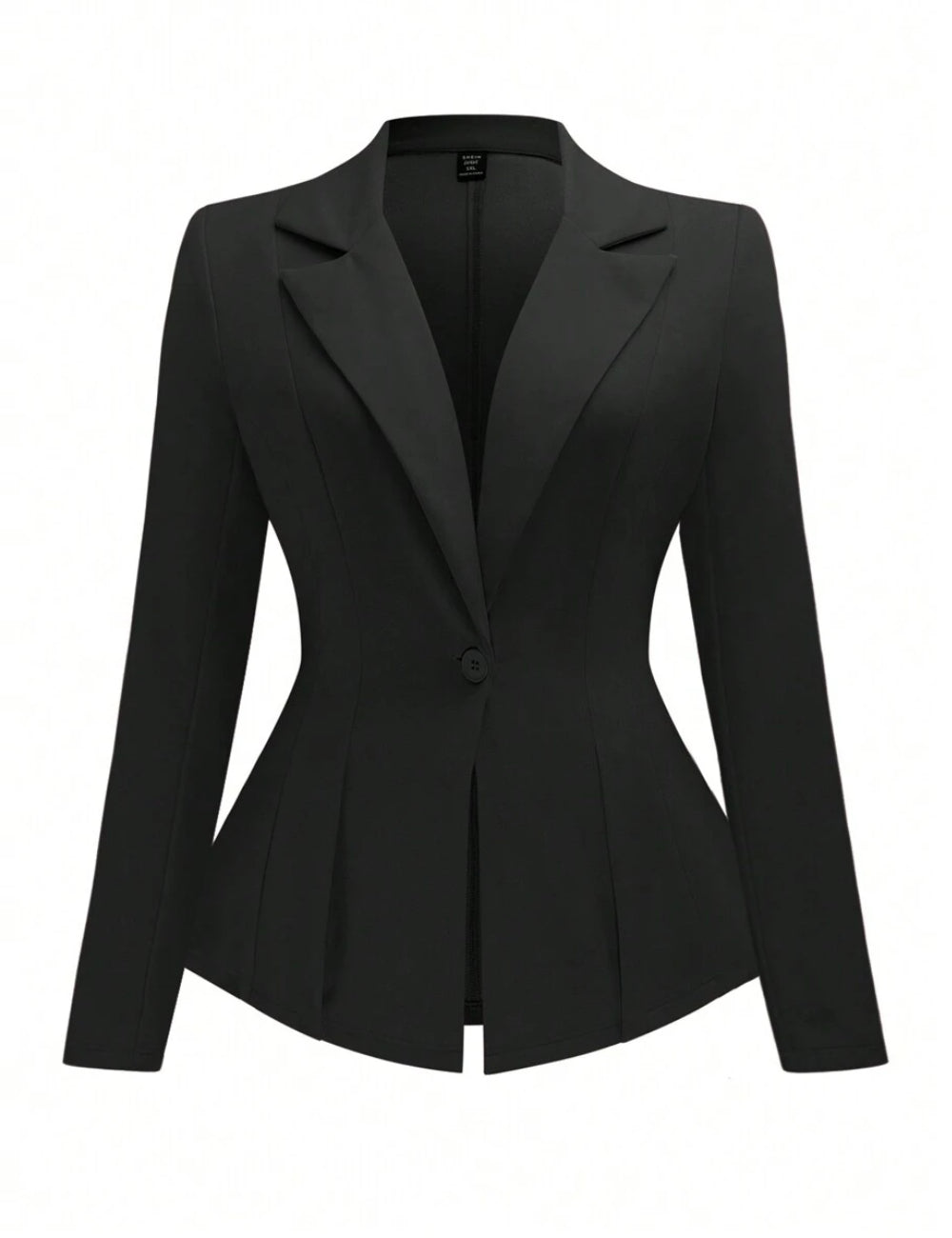 Shein Curve+ zakó, fekete