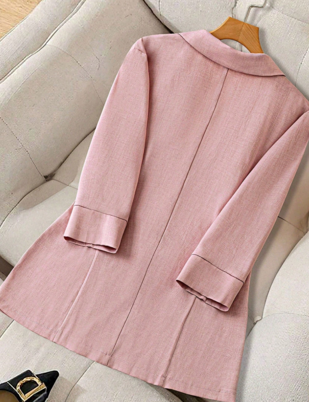 Shein Curve+ zakó, rózsaszín