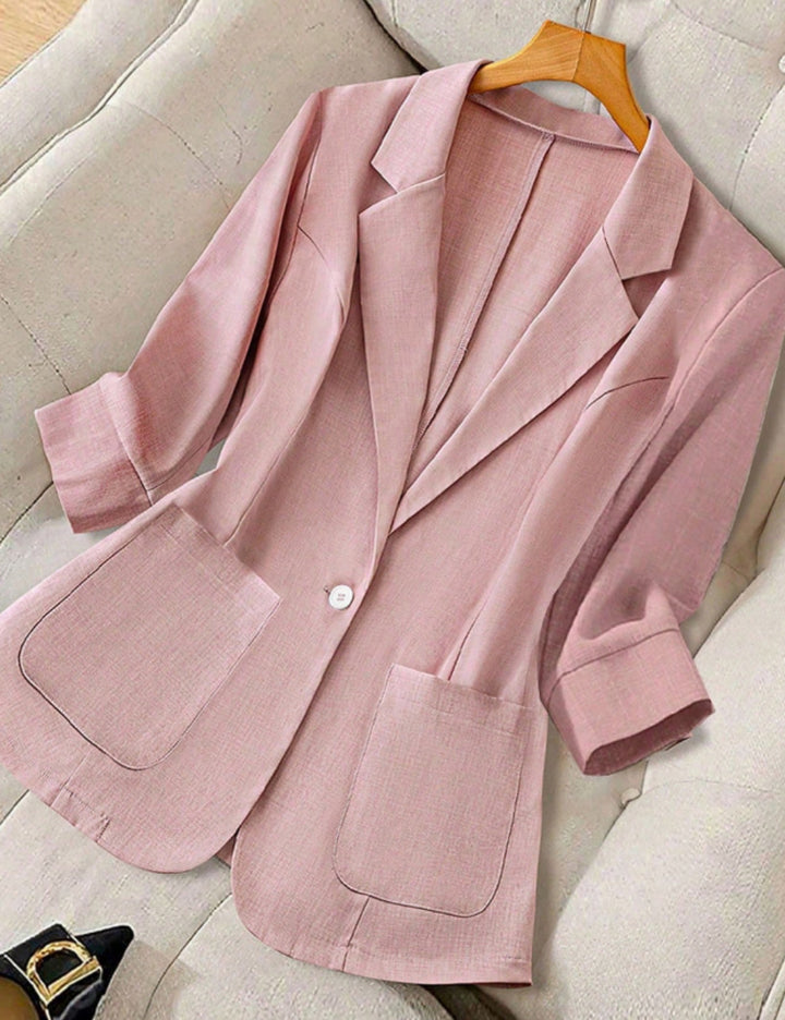 Shein Curve+ zakó, rózsaszín