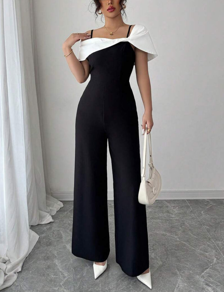 Shein hosszú, fekete jumpsuit