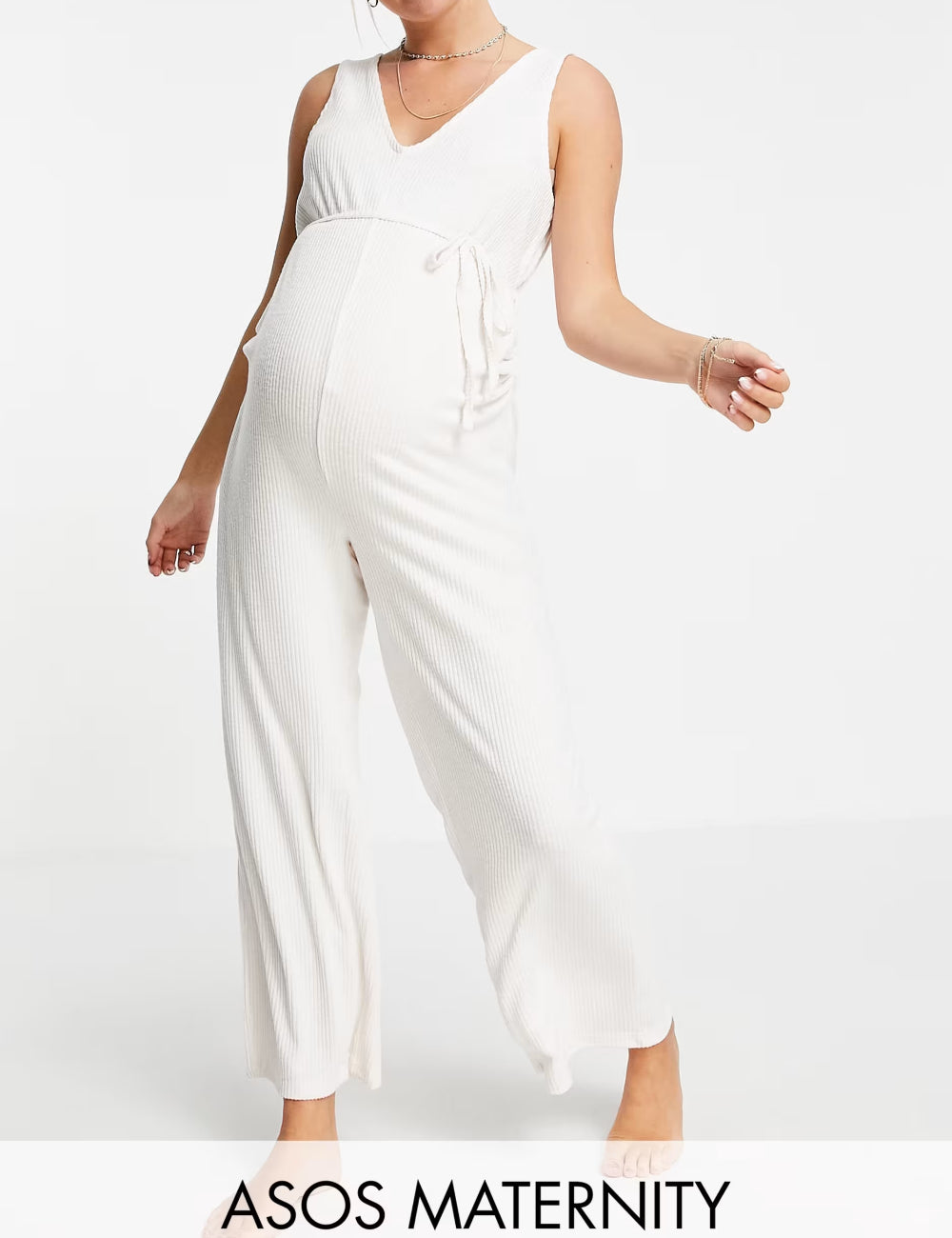 ASOS hosszú kezeslábas, ekrü