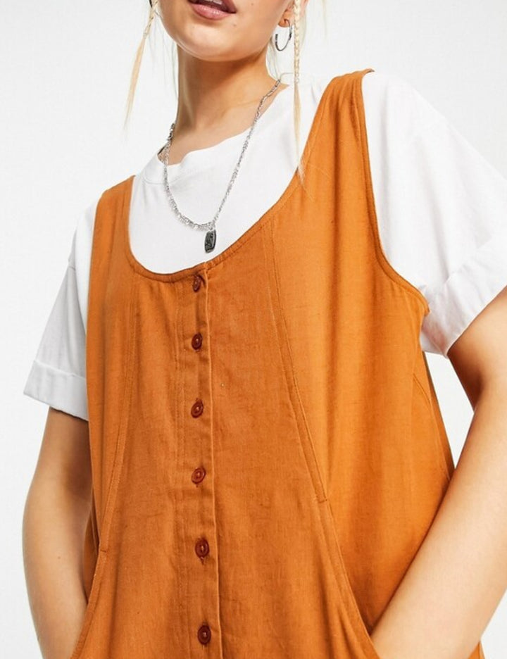 ASOS hosszú overall, barna