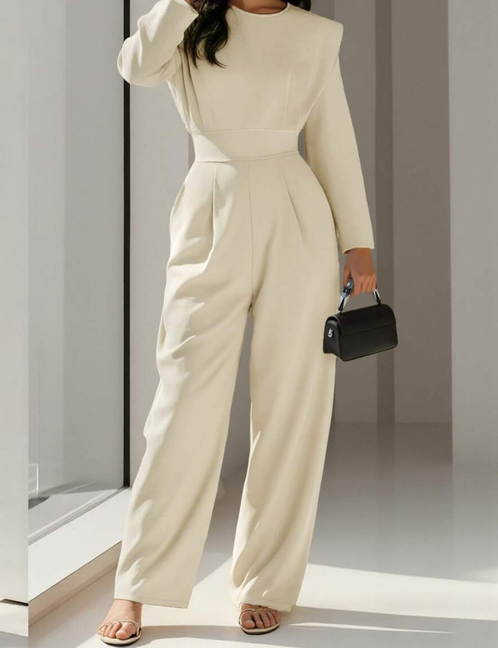 Shein Hosszú Overall, krém