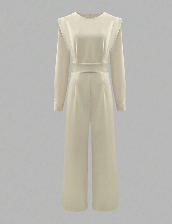 Shein Hosszú Overall, krém