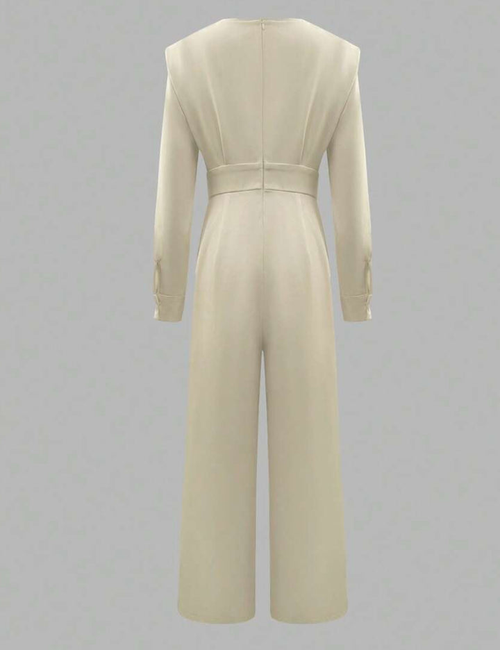 Shein Hosszú Overall, krém