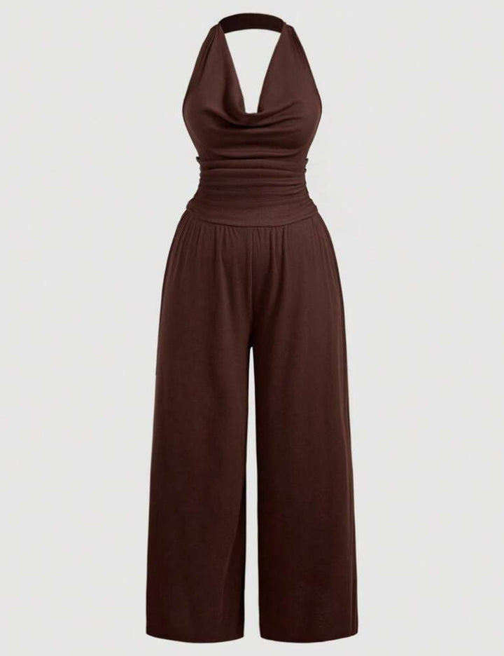 Shein Curve+ hosszú nadrág, barna