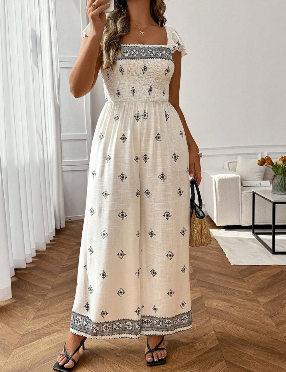 Shein Curve+ hosszú overall, többszínű