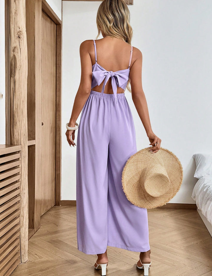 SHEIN Purple Long Jumpsuit