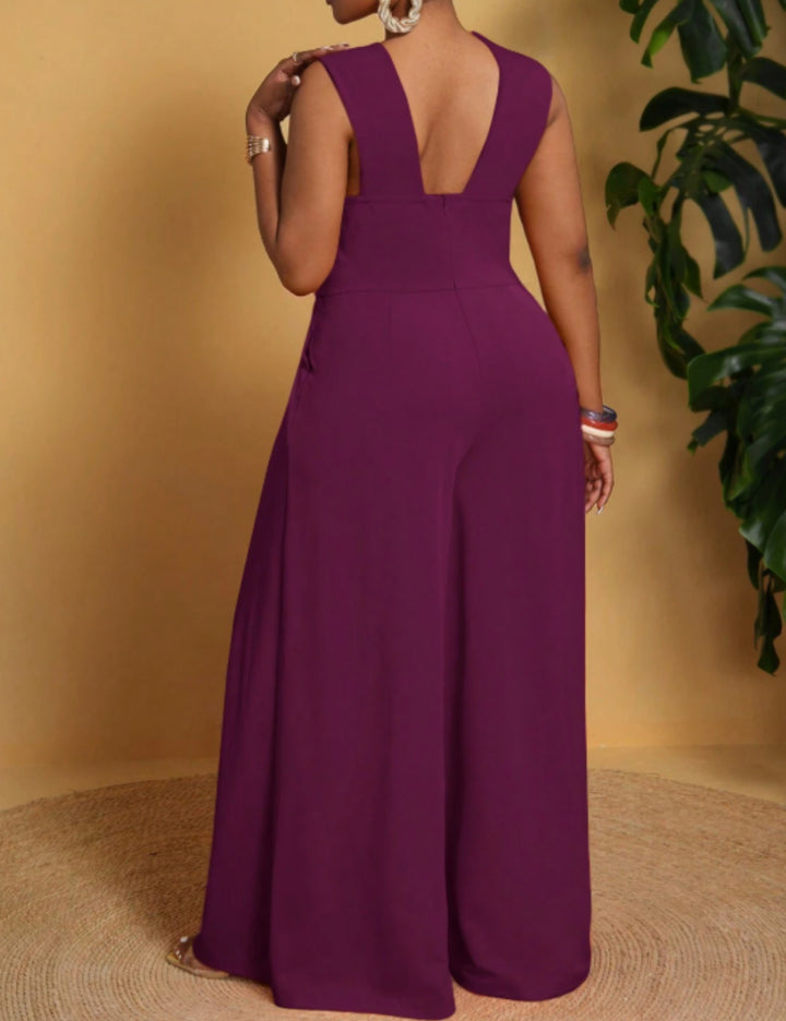 Shein Curve+ hosszú overall, lila