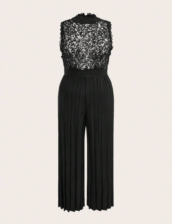 Shein Curve+ hosszú overall, fekete