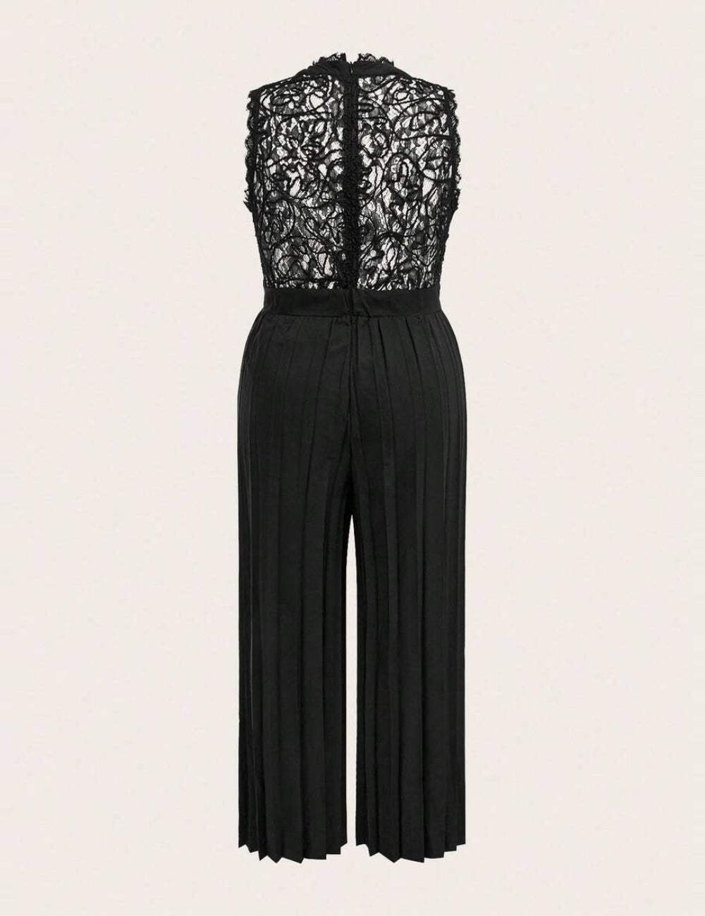 Shein Curve+ hosszú overall, fekete