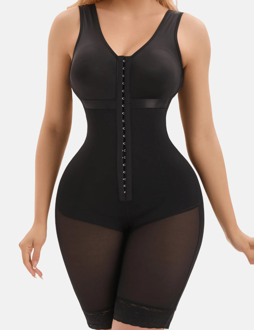 Shein alakformáló jumpsuit, fekete