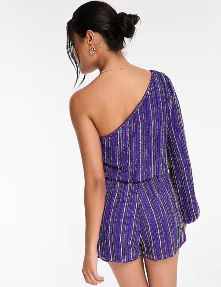 ASOS rövid overál, lila