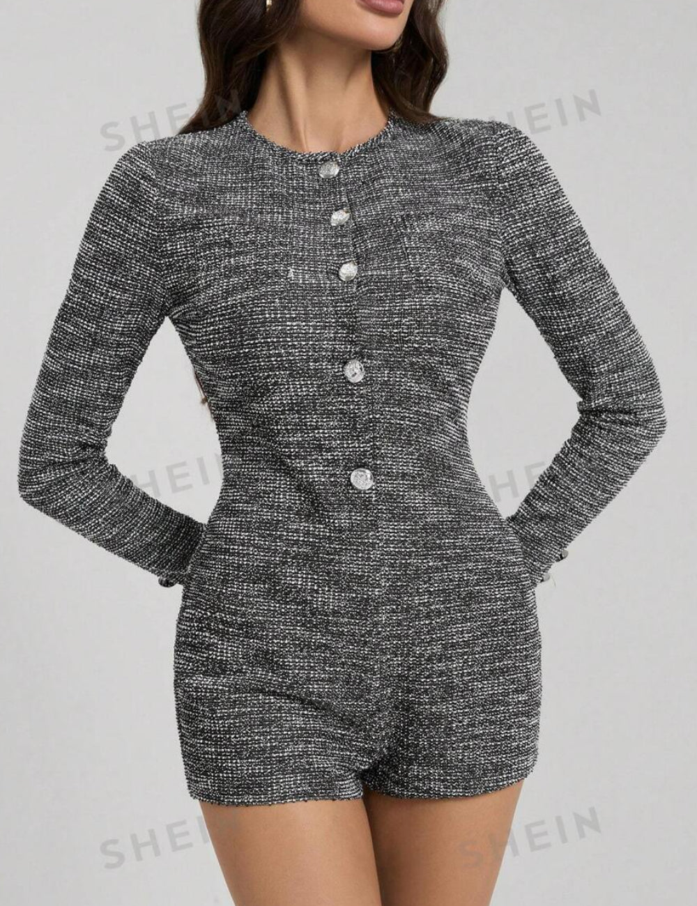 Shein Short Jumpsuit, Grey