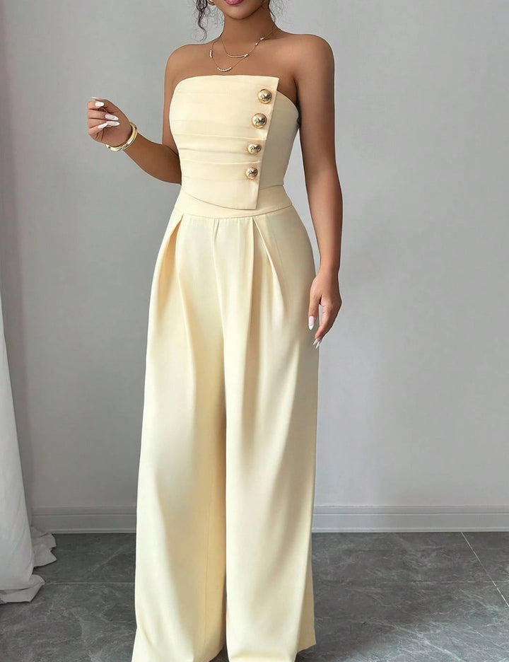 Shein jumpsuit, sárga