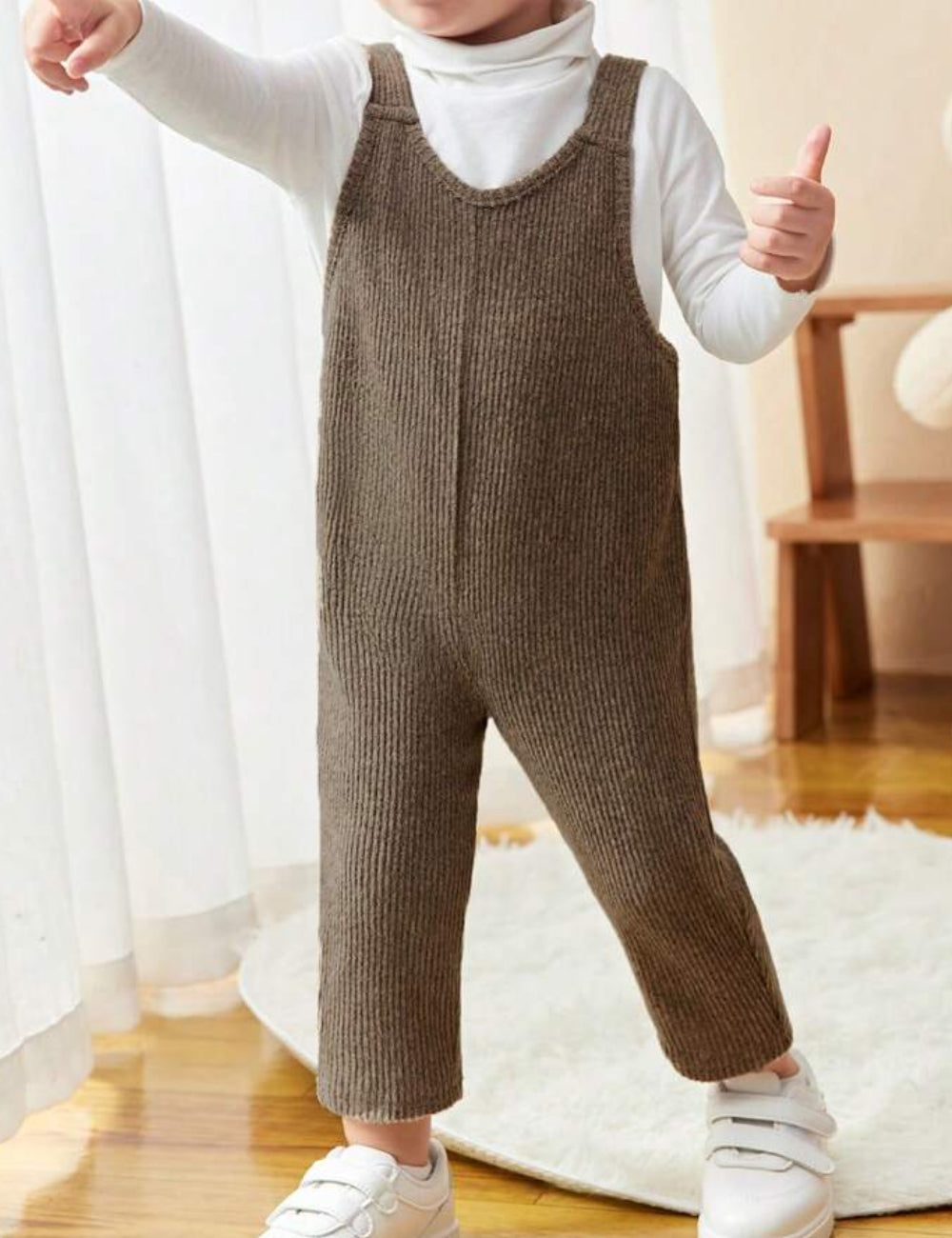 Shein jumpsuit, barna