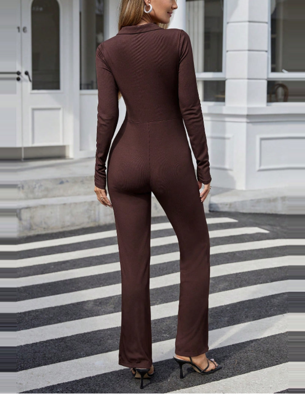 Shein barna jumpsuit