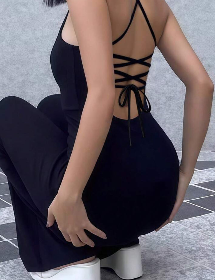 Shein overall, fekete