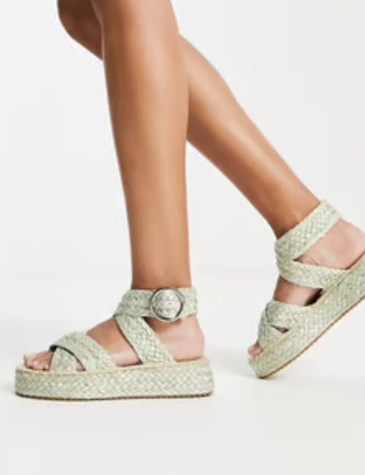 ASOS szandál, zöld