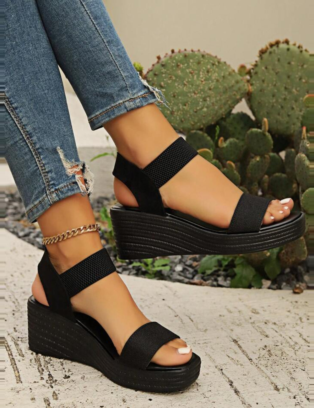Sandale Shein, negru