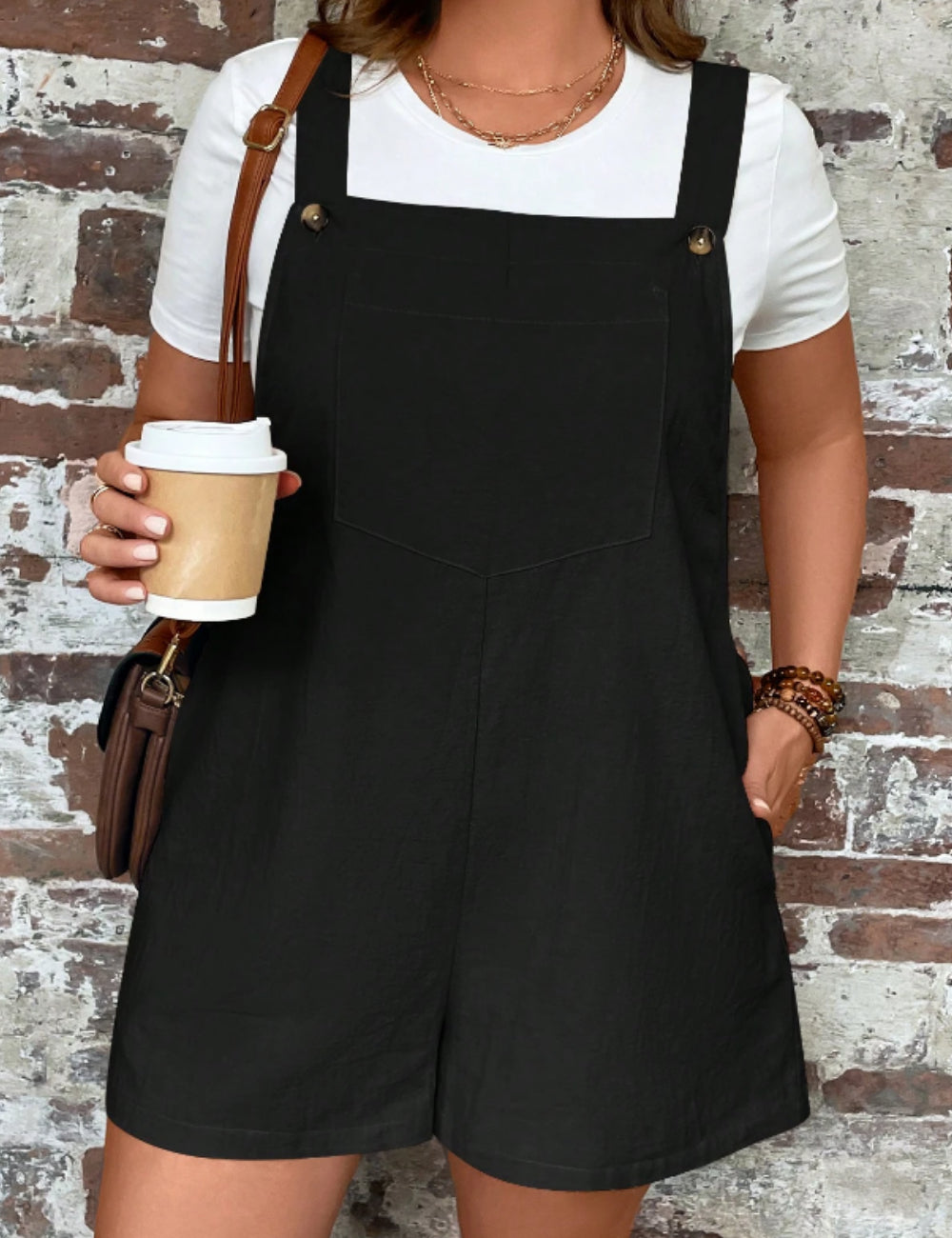 Shein Curve+ Szarafan, fekete