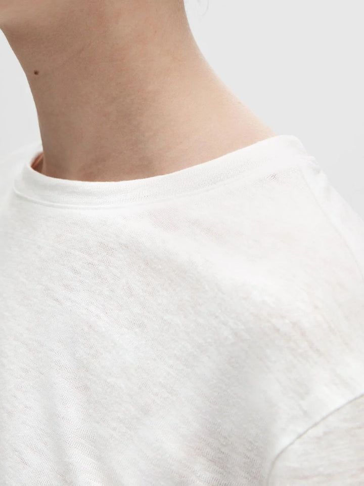 Tricou SELECTED, alb