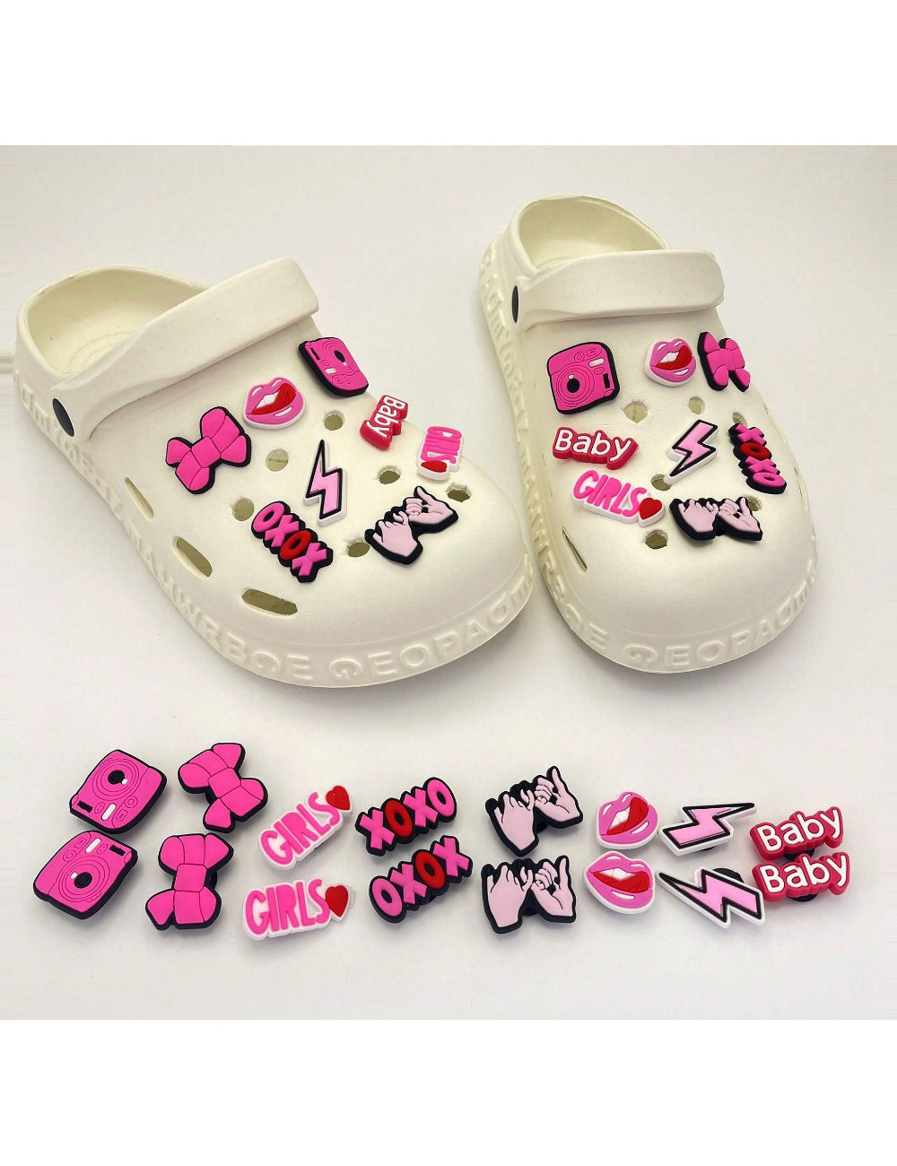 Shein crocs kiegészítő szett, vegyes színek