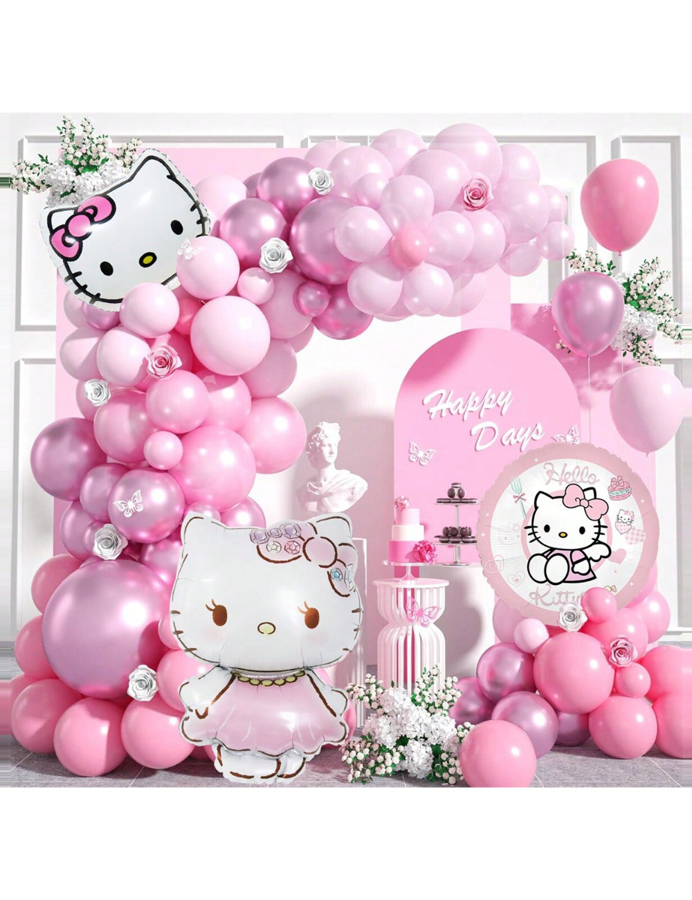 Shein ballon szett, rózsaszín