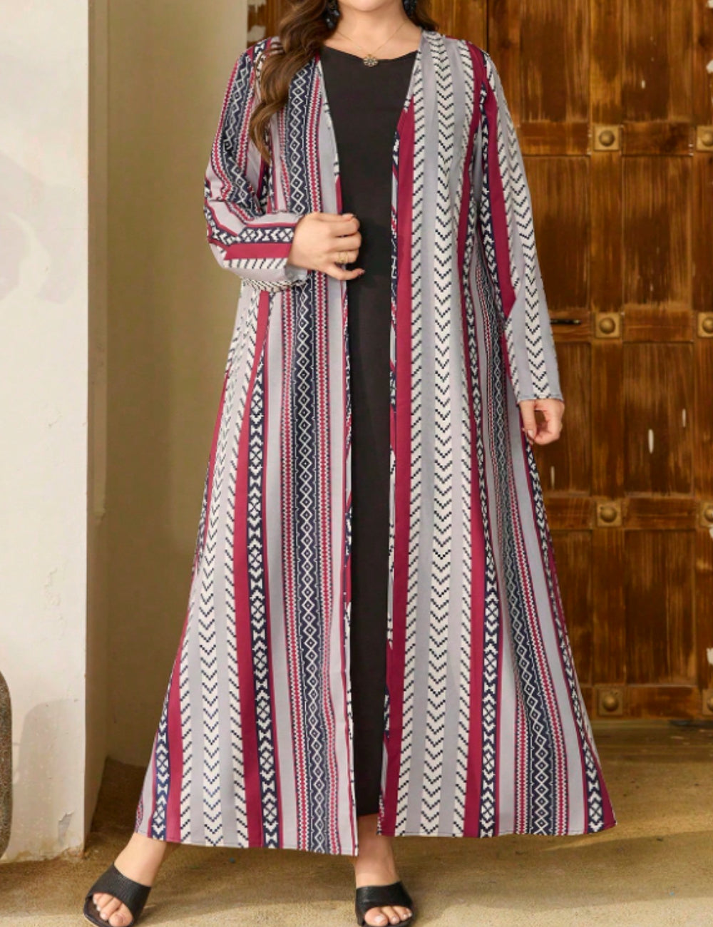 Shein Curve+ Ruha és Kardigán szett, vegyes színek