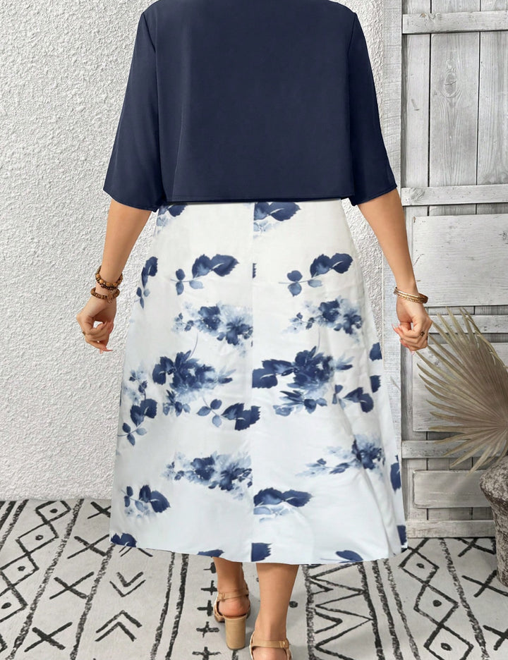 Shein Curve+ Ruha és Kardigán szett, vegyes színek