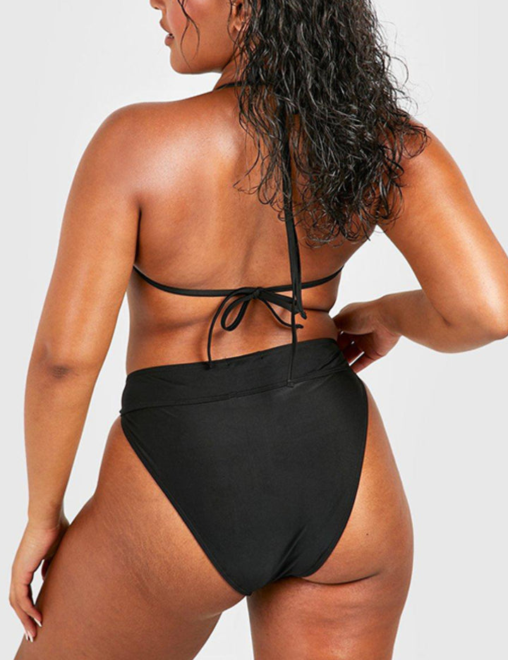 Boohoo csipke ruha, fekete