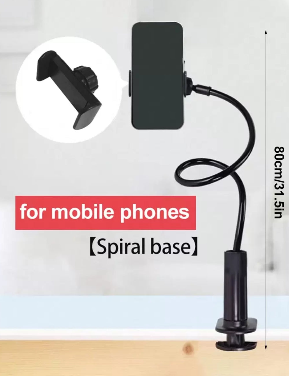 Shein telefontartó, fekete