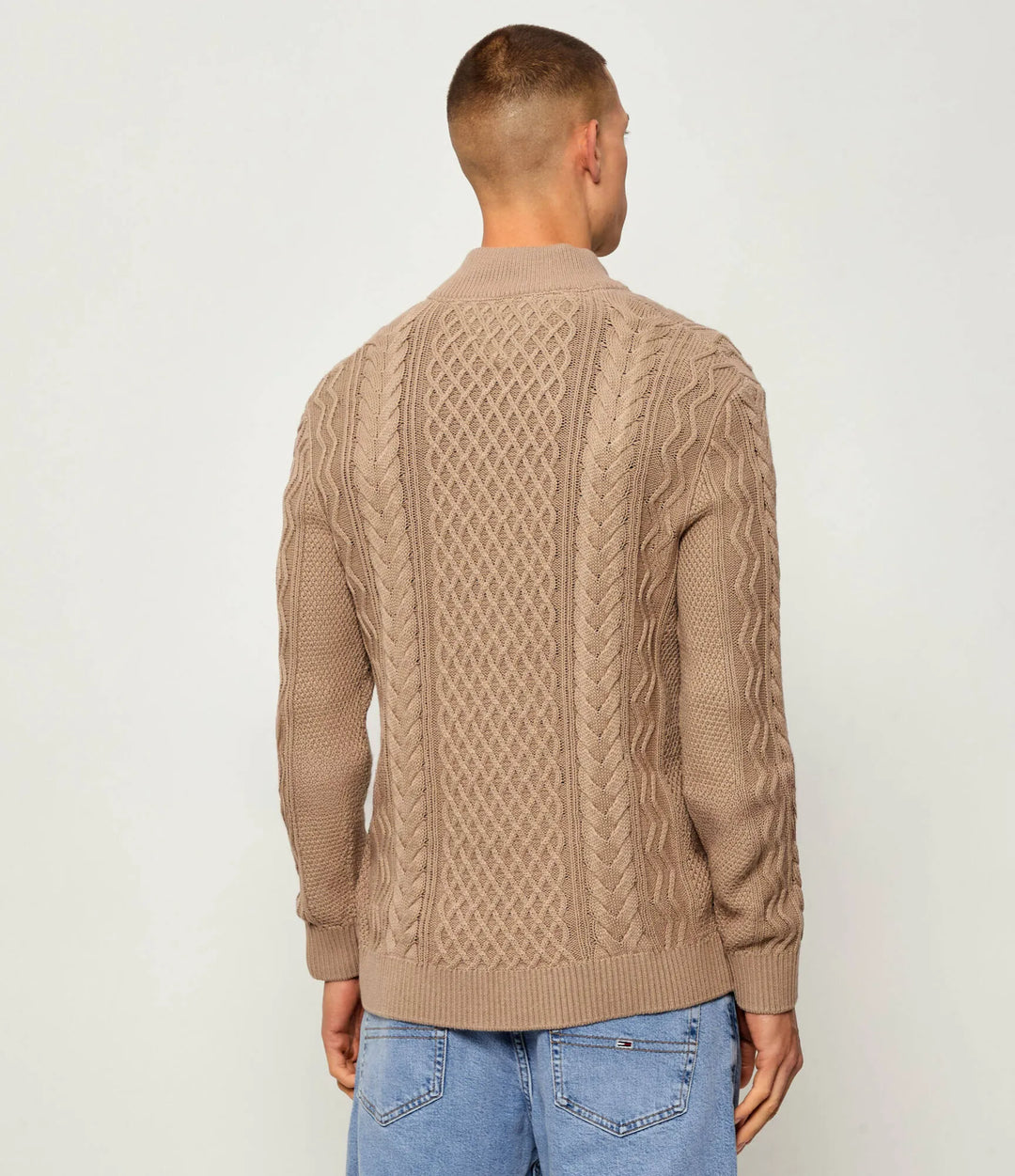 Pulover TOMMY JEANS, maro