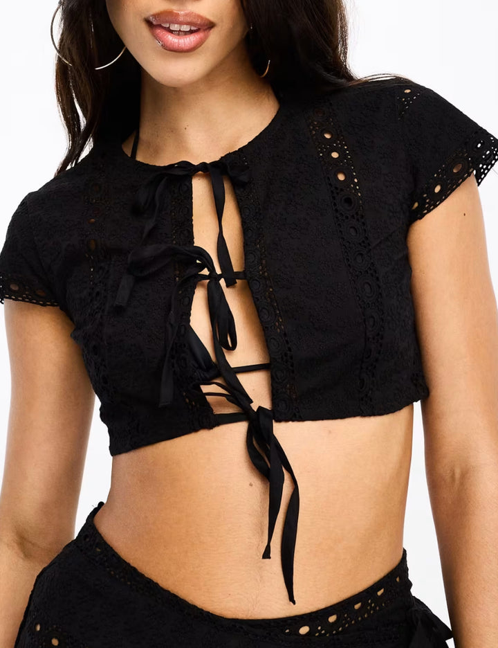 Top ASOS, negru